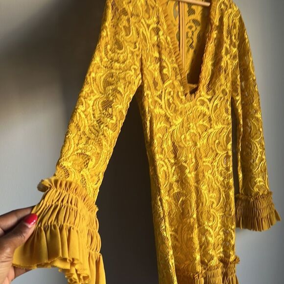 Alexis Yellow Mini Dress - Picture 7 of 13